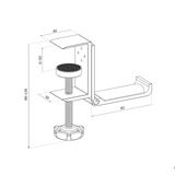 Neomounts ADS11-171SL Headset houder standaard Zilver