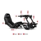 Next Level Racing F-GT Pro Formula and GT Racing Simulator Cockpit racing simulator Zwart