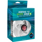 RAIJINTEK Ageras 12 White ARGB-3 case fan Wit