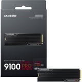 Samsung 9100 PRO Heatsink 8 TB SSD PCIe 5.0 x4, NVMe 2.0, M.2 2280