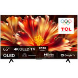 TCL 65QLED780L Smart TV 65" Ultra HD QLED Zwart, 3x HDMI, USB-A, LAN, WiFi, BlueTooth