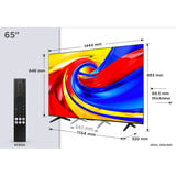 TCL 65QLED780L Smart TV 65" Ultra HD QLED Zwart, 3x HDMI, USB-A, LAN, WiFi, BlueTooth