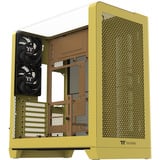 Thermaltake View 390 Air Butter Caramel midi tower behuizing Geel | 2x USB-A | 1x USB-C | Tempered Glass