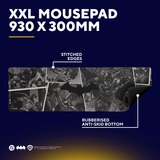 Trust GXT 759BM XXL-gamingmuismat Zwart/grijs