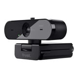 Trust Taxon QHD Webcam Zwart, Autofocus | dubbele microfoon | privacyfilter
