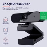 Trust Taxon QHD Webcam Zwart, Autofocus | dubbele microfoon | privacyfilter