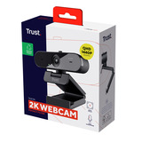 Trust Trust Taxon - QHD Webcam Zwart, Autofocus | dubbele microfoon | privacyfilter