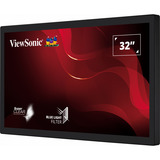 ViewSonic Open Frame Touch monitor TD3207 32"  Zwart, 1x HDMI, 1x DisplayPort, USB-B, 24/7 gebruik