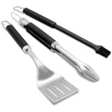 Weber 3-delige Precision barbecueset grillbestek Roestvrij staal/zwart