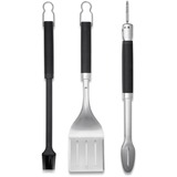 Weber 3-delige Precision barbecueset grillbestek Roestvrij staal/zwart