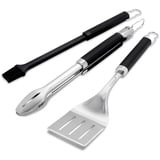 Weber 3-delige Precision barbecueset grillbestek Roestvrij staal/zwart