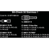 Wera Bit-Check 30 Stainless 1, 30‑delig bitset 