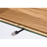 goobay CAT 6A Flat Patch Cable U/UTP, 5 meter kabel Zwart/blauw