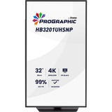 iiyama ProGraphic HB3201UHSNP-B1 31.5" 4K Ultra HD monitor Zwart (mat), 1x DisplayPort, 1x HDMI, 2x USB-C, 3x USB-A, 1x RJ-45, HDMI, DisplayPort, USB-C, Audio