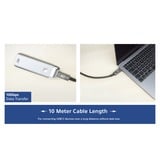 ACT Connectivity USB 3.2 Gen2 kabel, USB-C naar USB-C  Zwart, 10 meter, PD ondersteuning tot 60 watt