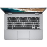 ASUS Chromebook Flip CB1400FKA-EC0096 14" 2-in-1 laptop Zilver | N6000 | UHD Graphics | 8 GB | 64 GB eMMC | Touch