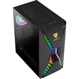 Aerocool Cronus midi tower behuizing Zwart | 2x USB-A | RGB | Window