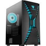 Aerocool Cronus midi tower behuizing Zwart | 2x USB-A | RGB | Window