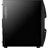 Aerocool Cronus midi tower behuizing Zwart | 2x USB-A | RGB | Window