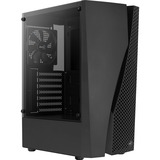 Aerocool Wave-G-BK-v1 midi tower behuizing Zwart | 3x USB-A | Window