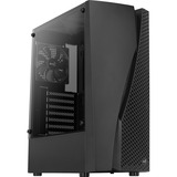 Aerocool Wave-G-BK-v1 midi tower behuizing Zwart | 3x USB-A | Window