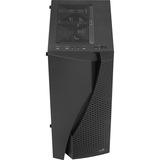 Aerocool Wave-G-BK-v1 midi tower behuizing Zwart | 3x USB-A | Window