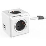 Allocacoc PowerCube | Extended USB | stekkerdoos Wit/grijs