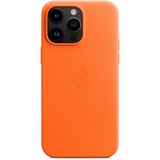 Apple Leren hoesje met MagSafe voor iPhone 14 Pro Max - Oranje telefoonhoesje Oranje