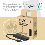 Club 3D CAC-2531 USB-C naar RJ45 10G Ethernet Adapter Zwart