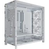 Corsair FRAME 5000D RS midi tower behuizing Wit | 4x USB-A | 1x USB-C | RGB | Tempered Glass