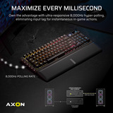 Corsair VANGUARD PRO 96 RGB mechanisch gaming toetsenbord Zwart, US lay-out (QWERTY), Corsair MGX, 96%, RGB, Keycaps PBT double-shot, ABS single-shot, Hot-swap