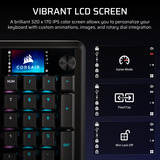 Corsair VANGUARD PRO 96 RGB mechanisch gaming toetsenbord Zwart, US lay-out (QWERTY), Corsair MGX, 96%, RGB, Keycaps PBT double-shot, ABS single-shot, Hot-swap