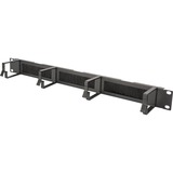 Digitus Kabelgeleidingspaneel met borstelstrips voor kasten van 483 mm (19") Zwart, 1 HE