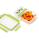 Emsa Clip & Go Yoghurtbox 0,6 L lunchbox Lichtgroen/transparant, met "buighoek" en deksel