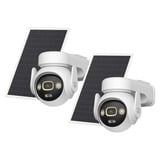 Imou AOV PT 4K Kit (wifi+4G) Simcard&SD bundel beveiligingscamera Wit, 2 stuks, 8 MP, WiFi 6, 4G LTE, Solar panel, AI-detectie