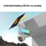 Imou AOV PT 4K Kit (wifi+4G) Simcard&SD bundel beveiligingscamera Wit, 2 stuks, 8 MP, WiFi 6, 4G LTE, Solar panel, AI-detectie