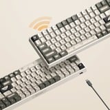Iqunix F97 Hitchhiker Wireless Mechanical Keyboard Grijs, US lay-out (QWERTY), Cherry MX Red, 96%, RGB leds, Hot-swappable, PBT, 2.4GHz | Bluetooth 5.1 | USB-C