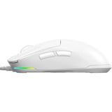 LORGAR MSA10 gaming muis Wit, 100 - 12000 dpi, Ultralight, RGB