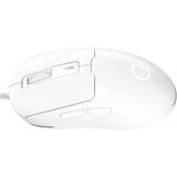 LORGAR MSA10 gaming muis Wit, 100 - 12000 dpi, Ultralight, RGB