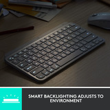 Logitech MX Keys Mini For Mac Minimalist Wireless Illuminated Keyboard, toetsenbord Grafiet, US-International, Bluetooth