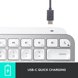 Logitech MX Keys Mini For Mac Minimalist Wireless Illuminated Keyboard, toetsenbord Grafiet, US-International, Bluetooth