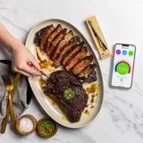 Meater Plus thermometer Roestvrij staal/houtkleur, Bluetooth 4.0