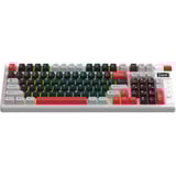 Monka Storm KG991W, gaming toetsenbord Wit, US lay-out, MONKA Violet, PBT, RGB, Hot-Swap, 2.4 GHz / Bluetooth / USB