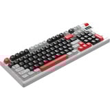 Monka Storm KG991W, gaming toetsenbord Wit, US lay-out, MONKA Violet, PBT, RGB, Hot-Swap, 2.4 GHz / Bluetooth / USB