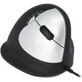 R-Go Tools R-Go HE Break Mouse Zwart/zilver, 3500dpi, Medium (Handlengte 165-185mm), Rechtshandig