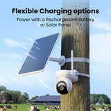 Reolink G650 + Solar Panel 3 beveiligingscamera Wit, 2K, 4MP, 4G LTE