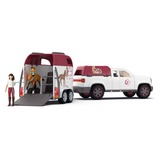 Schleich Horse Club - Mobiele dierenarts met aanhanger speelgoedvoertuig 42704