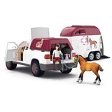 Schleich Horse Club - Mobiele dierenarts met aanhanger speelgoedvoertuig 42704