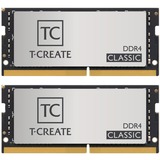 Team Group 32 GB DDR4-3200 Kit laptopgeheugen Zilver, TTCCD432G3200HC22DC-S01, T-CREATE CLASSIC 