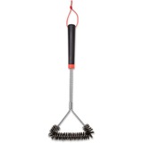 Weber Driezijdige reinigingsborstel grillreinigingsborstel Zwart/rood, 45 cm